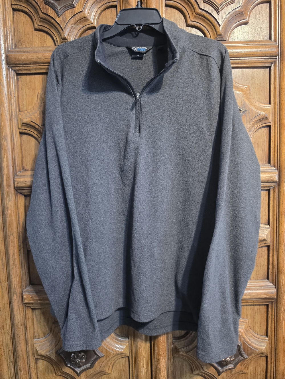 Mondetta Outdoor Project Men's Charcoal Gray Quarter-Zip Fleece Pullover